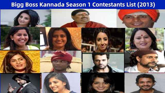 Bigg Boss Kannada Season 1 Contestants List With Photos Bigg boss kannada vote 2021: bigg boss kannada season 1 contestants